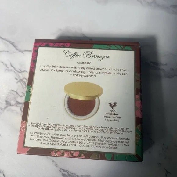 Winky Lux Coffee Bronzer ESPRESSO Matte Powder Compact Contouring Makeup New - Picture 8 of 9